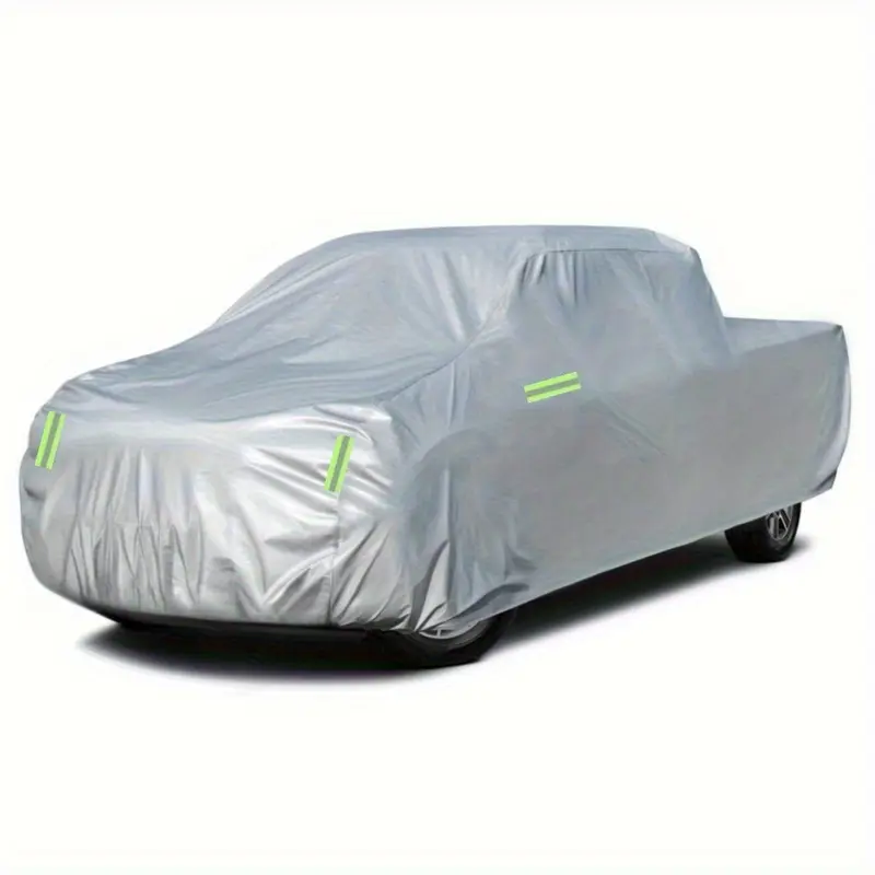 Heavy-Duty Waterproof Truck Cover with UV Protection - All-Weather,  Fits Pickups, SUVs, Vans (209-232" length). Indoor/outdoor, adjustable straps, secure. Full coverage, reinforced, durable. Outdoor protection.