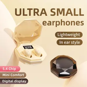 Small Mini Invisible Earbuds 5.4Wireless Bluetooth for Small Ears Low Profile Tiny Discreet Hidden Sleeping Earbuds for Work Sleep Ear Buds Invisible Headphones Buds