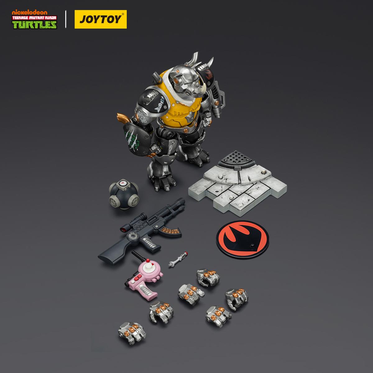 HIPLAY JOYTOY TMNT-Mighty Rocksteady JT03394 1/18 Scale Action Figure