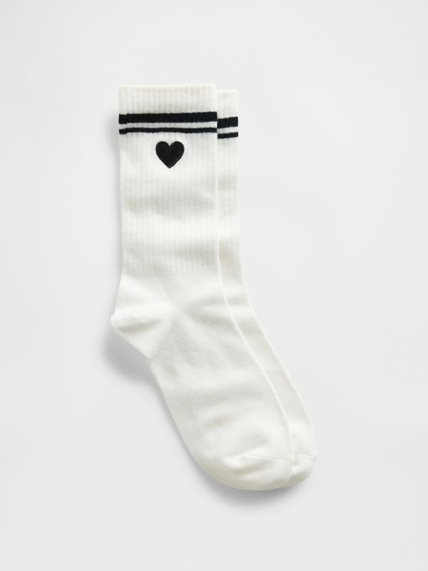 Gap Men's Heart Crew Socks  - Gender Neutral