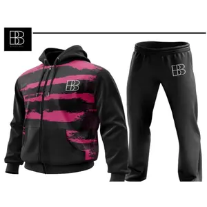 BLAZE.BKC PINKSTRIPBLAZE TRACKSUIT SET