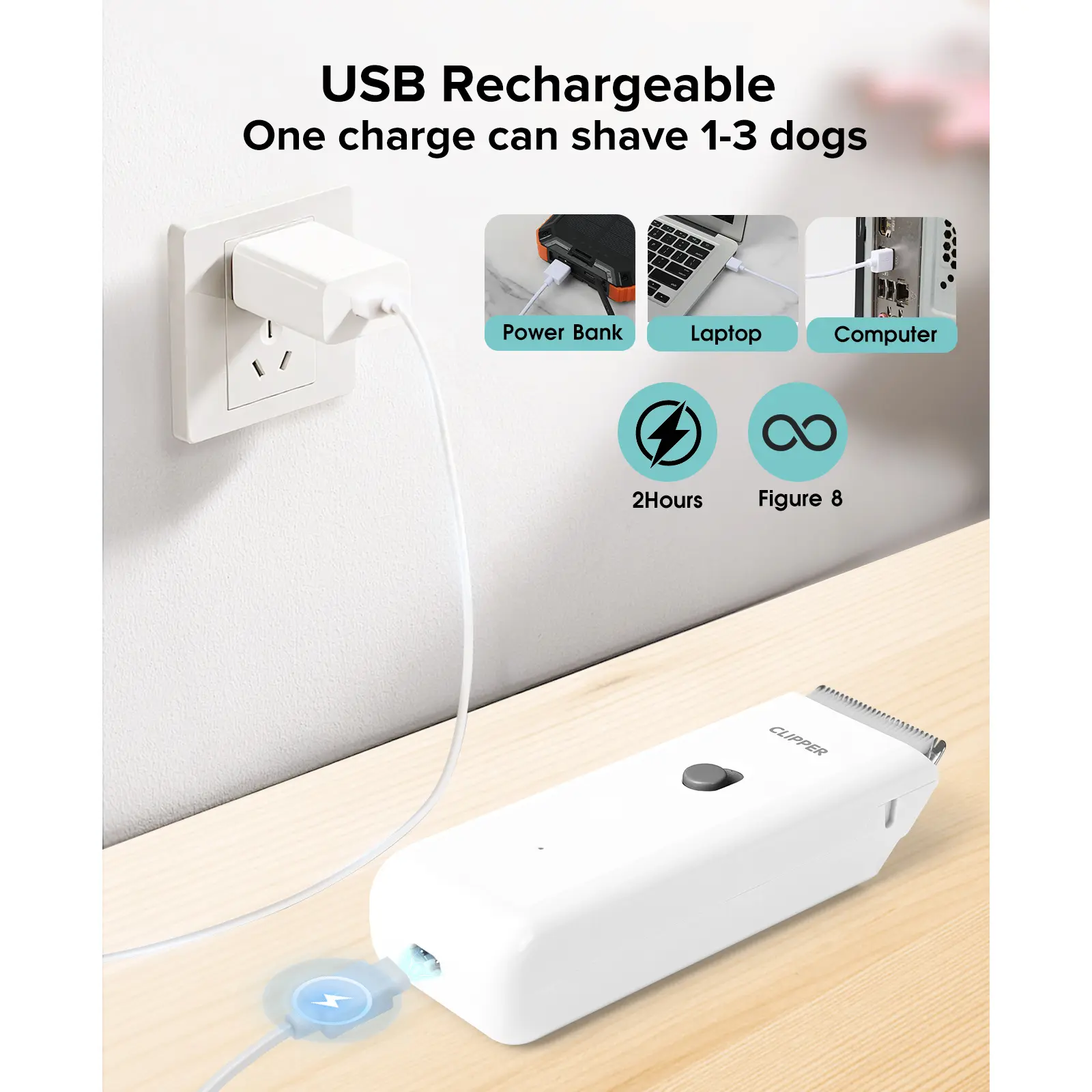 Dog Clipper for Matted & Long Hair,Quiet Pet Paw Hair Trimming Groomer,Handy Cordless Rechargeable Waterproof Shaver Kits for Cats,Small Dogs & Pets Dog Clipper for Matted & Long Hair,Quiet Pet Paw Hair Trimming Groomer,Handy Cordless Rechargeable Waterproof Shaver Kits for Cats,Small Dogs & Pets