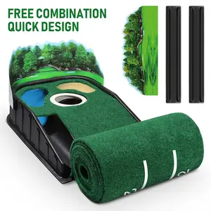 Golf Putting Mat, Golf Putting Training Mat, Golf Training Aid for Indoor & Outdoor, Gifts for Golf Lovers, Golf Accessories