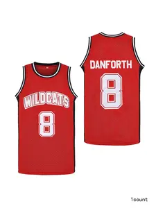 Man's "Wildcat Team 8 Number Dunfoss Basketball Jersey"
