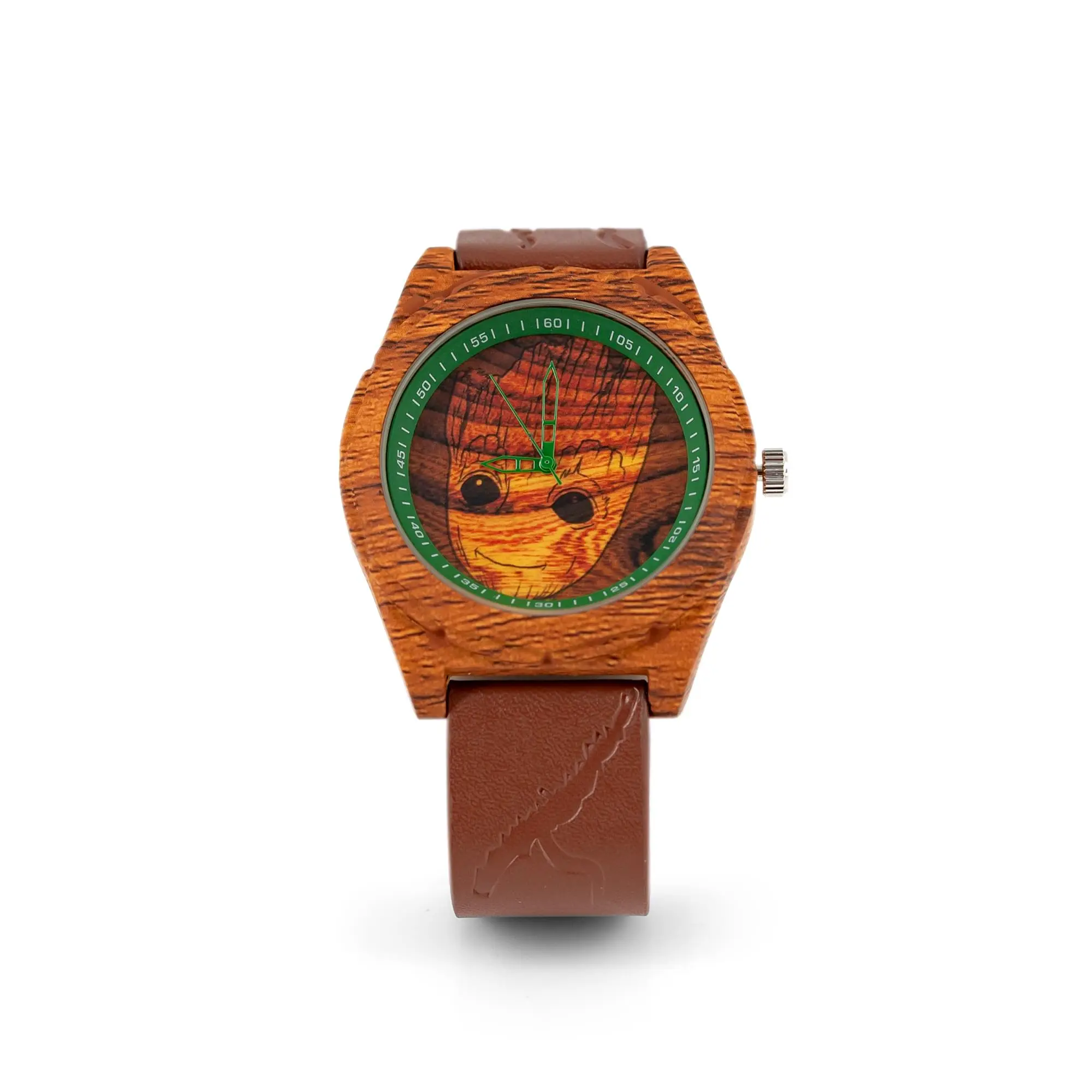 Marvel Guardians of the Galaxy I Am Groot Accutime Analog Wrist Watch, Fashion Costume Jewelry Accessory, Analog Watch