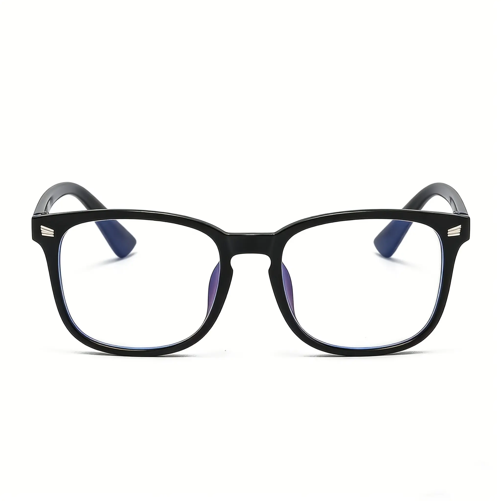 Oversized Bold Square Eyeglasses, Unisex Full-Rim Retro Fashion Frames for Casual and Formal Wear