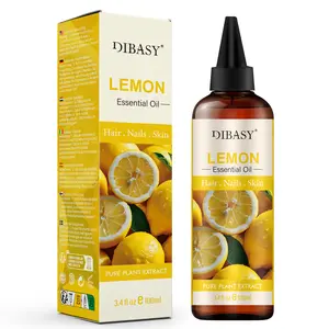 Lemon Essential  100% Pure and Natural Premium Grade Essential  for Diffuser and Aromatherapy, Skin, Massage, Candle and Soap Making Fragrance nourish scalp dry body oil hexane free castor vertigo ease Moisturizing Firming Body Massage Oil