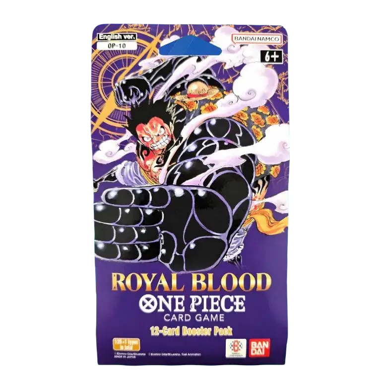 Bandai One Piece OP-10 Royal Blood Sleeved Booster Pack Blister Card Game 12-Card Pack for Collectors