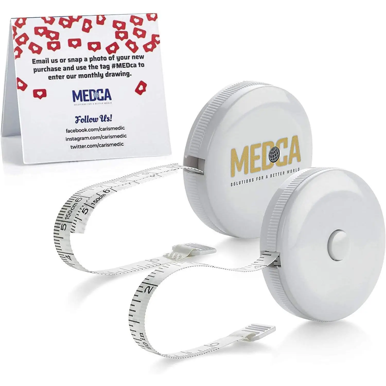 Body Tape Measure - (2 Pack) Measuring Tapes for Body and Fat Weight Monitors, (Inches & Cm) Retractable Tape Measure Ruler for Accurate Body Fat Calculator Helps Calculate Fitness Body Measurements