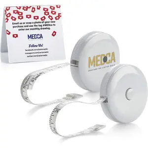Body Tape Measure - (2 Pack) Measuring Tapes for Body and Fat Weight Monitors, (Inches & Cm) Retractable Tape Measure Ruler for Accurate Body Fat Calculator Helps Calculate Fitness Body Measurements
