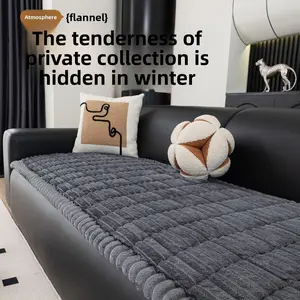Pet-Friendly Non-Slip Soft Protector Sofa Cushion Cover for Single to Multi-Person Sofas MultipleThick Plush Design