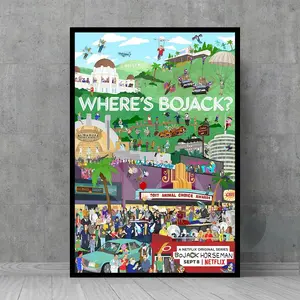 BoJack Horseman Movie Poster - Wall Art - Vintage Posters - Retro Wall Decor - Film Fan Collectibles POSTER
