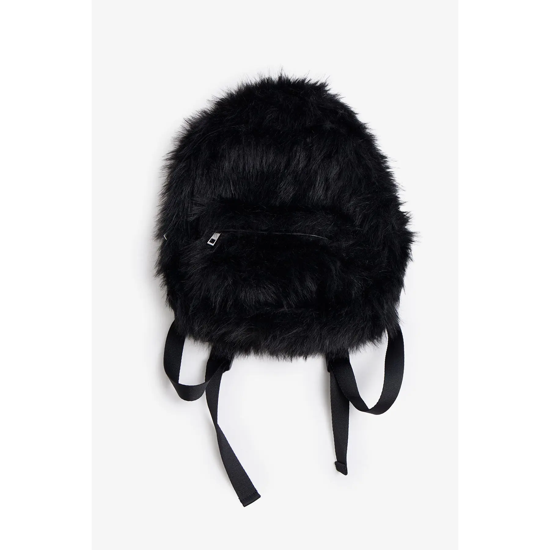 mnml Fur Backpack - Black