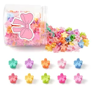150 Pcs Colorful Mini Flower Hair Clips Small Claw Clips Cute Hair Clips for Girls Hair Accessories for Women Girls Toddler Lizioo