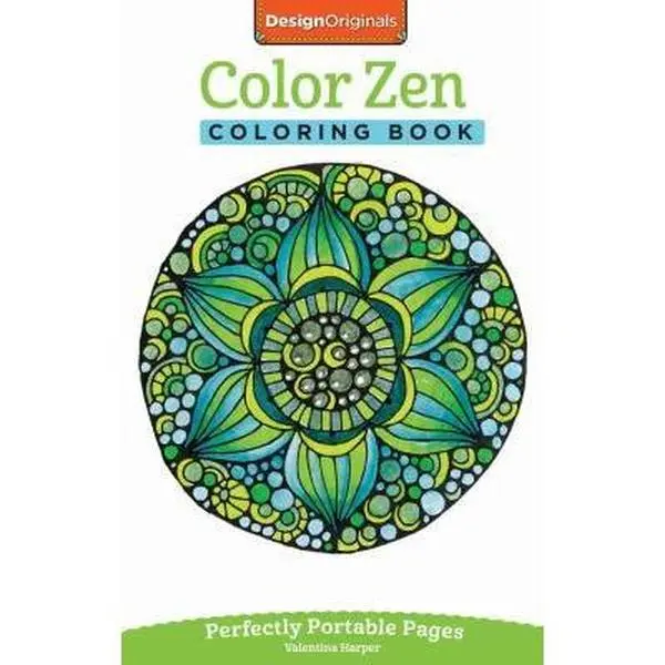 USED Book - Color Zen Coloring Book: Perfectly Portable Pages by Harper, Valentina (Unknown Binding) - english