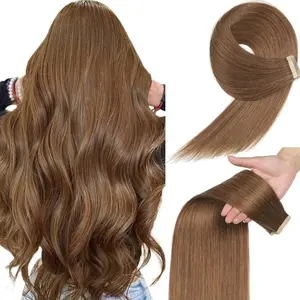 Mocha Brown Tape In Human Hair Extensions