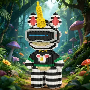 Unicorn 3D Puzzle Building Blocks Decoration, Bookshelf Home Office Cabinet Decor, Party Living Room TV Stand Display, Ideal Gift