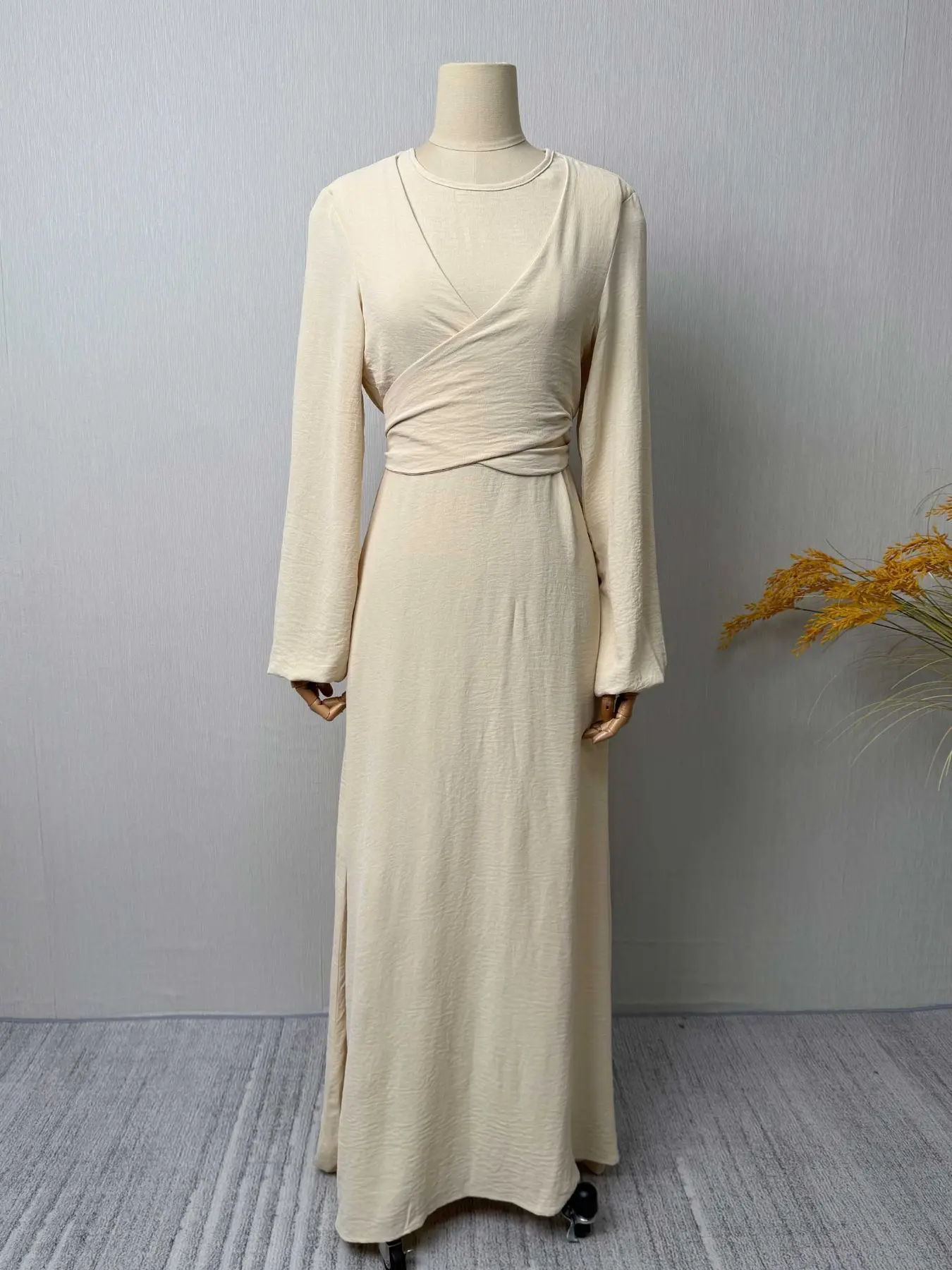 Women's Muslim Middle Eastern Wrap Dress, Arabian Dress, Versatile Wear  Styles, Stylish Long Sleeve Maxi Dress, Modest Muslim Outfits, Perfect for  All Occasions - TikTok Shop
