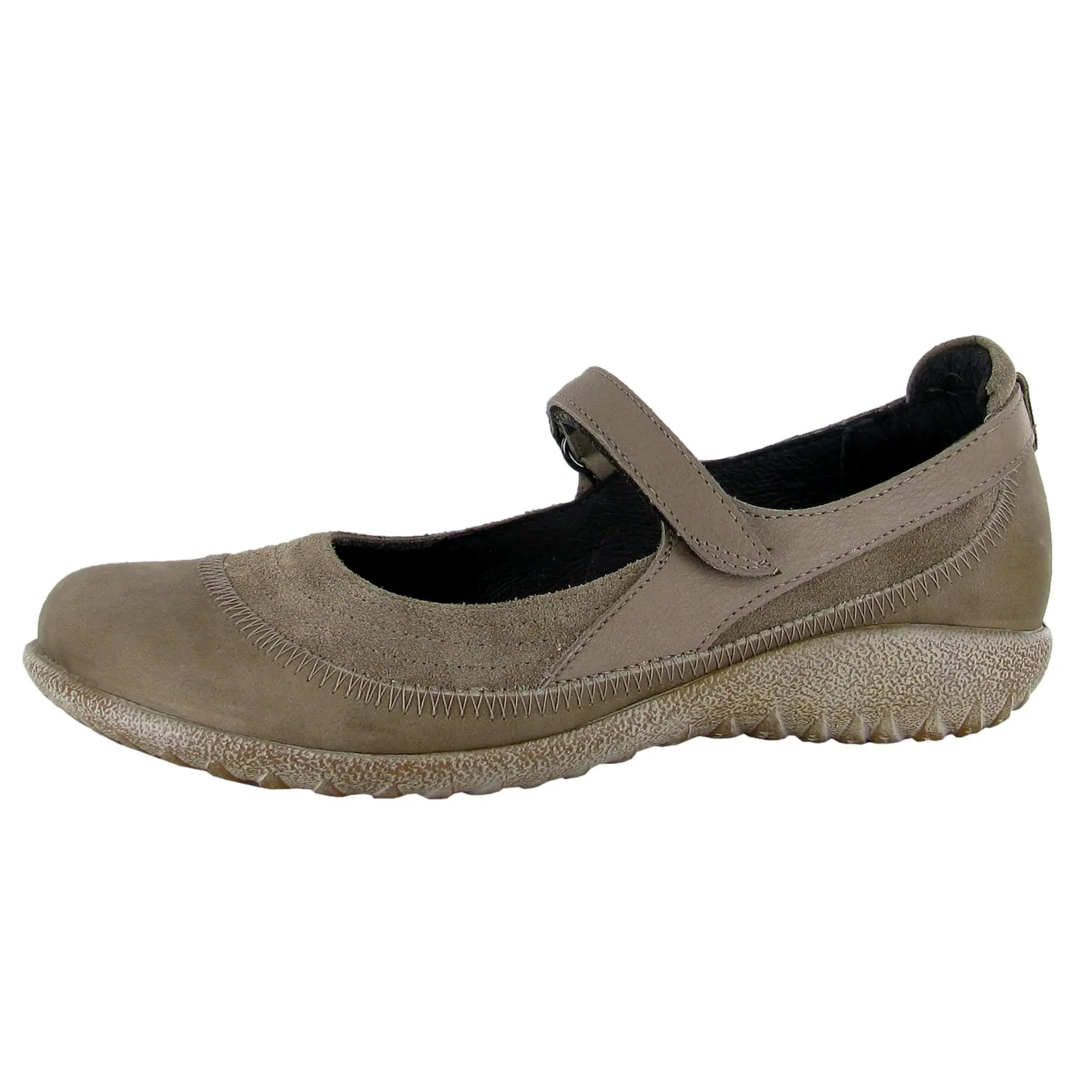 Naot Kirei Bark Nubuck / Almond / Stone Leather  11042-SQC Women's
