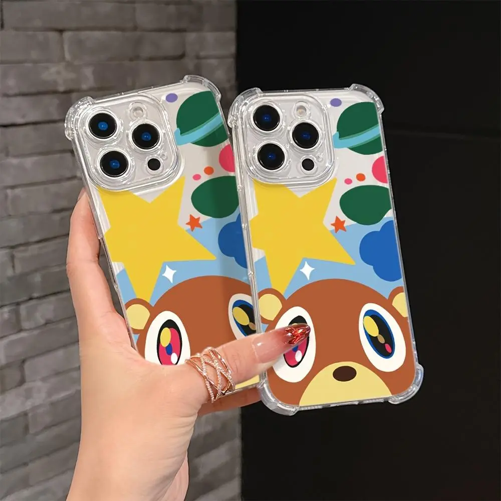 Kanye Music Hip Hop Phone Case For iPhone 17 Air 16 15 14 13 12 11 Pro Max Plus Clear Soft TPU Shockproof Cover