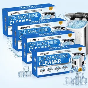 Ice Maker Cleaning Tablets (12-Pack) | Machine Cleaner Tabs De-Scalers, Mineral Remover De-Scalers, Gentle on Stainless Steel, Suitable for Countertop & Commercial Ice Makers