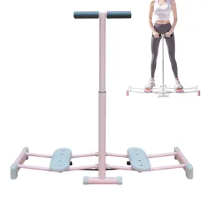 Exercise Equipment Ski Machine Simulated Ski Trainer,Foldable Ski Machine Has Heigh Adjustable Non-Slip Pedal Handle,for Leg Pelvic Floor Muscle Workout Leg Toning Fun Cardio