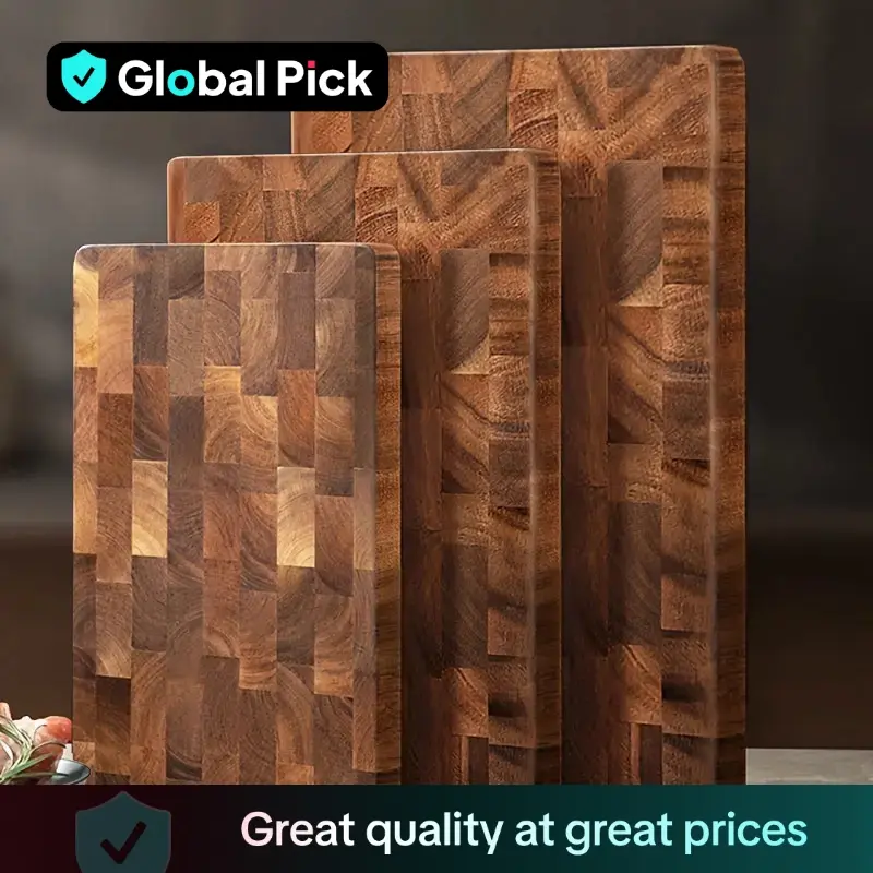 Wooden Cutting Board, 1 Count Durable Meat Cheese Fruit Vegetables Chopping Board, Kitchen Utensils for Home Cooking Dormitory Dining Room