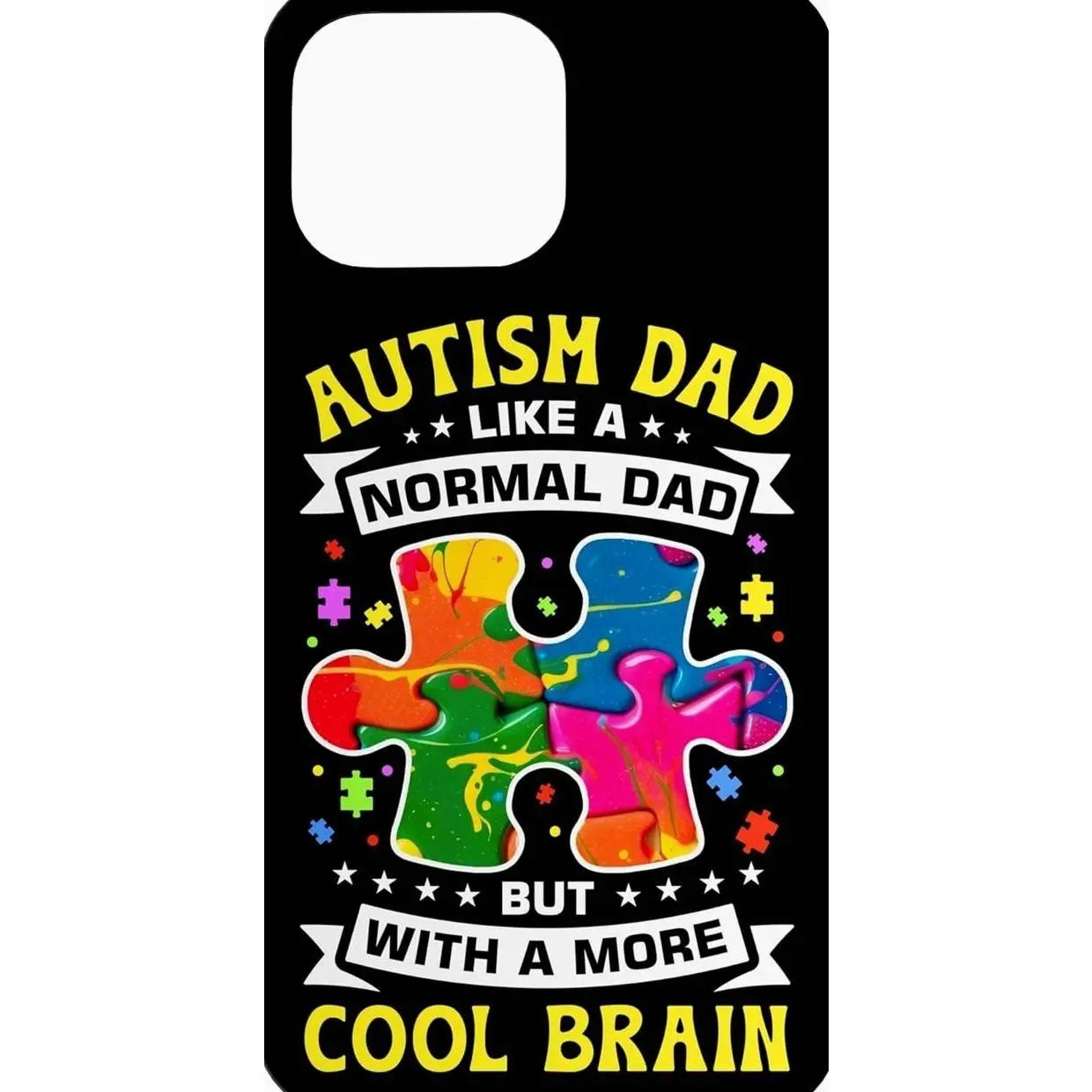 Funny Autism Spectrum Design for Autism Awareness Autism DAD Case for iPhone (All Models)