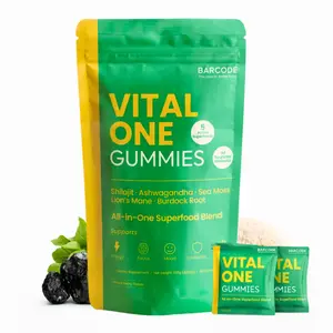 Vital One Gummies – All-In-One Daily Superfood Supplement with Shilajit, Ashwagandha, Sea Moss, Lion’s Mane & Burdock Root | Supports Energy, Focus & Overall Wellness | Vegan | 30-Day Supply