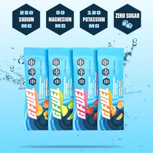 G FUEL Hydration + Focus | Powdered Drink Mix | Variety (12 Pack) | Orange Oasis | Peach Paradise | Strawberry Splash | Lemon Limelight | Zero Sugar and Zero Caffeine | Mixed with Cognizin Beverage Fruit Energy