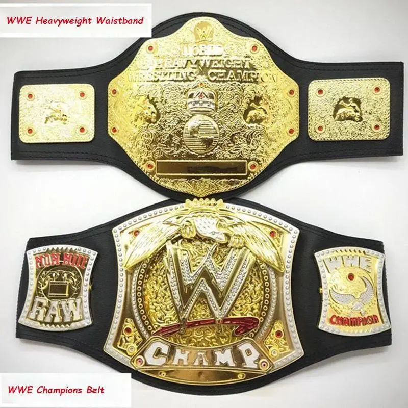 95cm PVC Wrestling Championship Gold Belt - WWE Heavyweight Accessory, Anime Action Figure Decoration, Boy's Toy Gift for Enthusiasts, Wwe Heavyweight Gold Belt