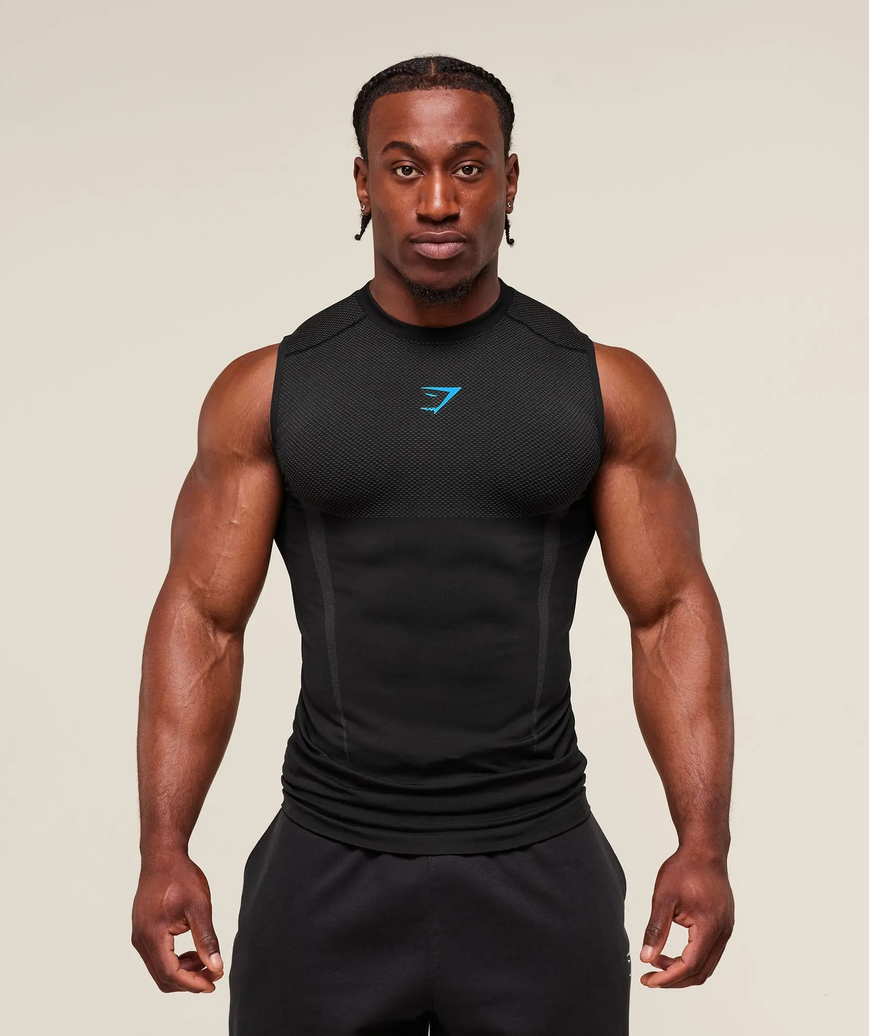 (CLEARANCE) Onyx Men's Onyx Seamless Gym Tank Top, Athletic Workout Shirt, Performance Activewear