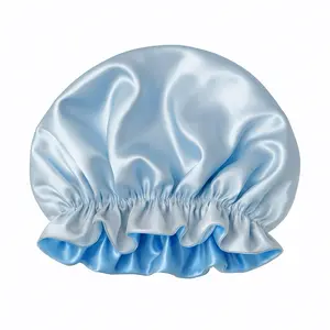 Reversible Silk Sleep Bonnet Double Layer Hair Protection for Nighttime Care Sleeping Cap Haircare