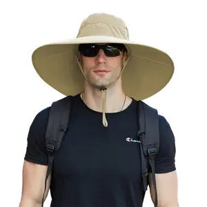 Wide Brim Sun Hat UV Protection Bucket Cap for Hiking Camping Fishing Safari