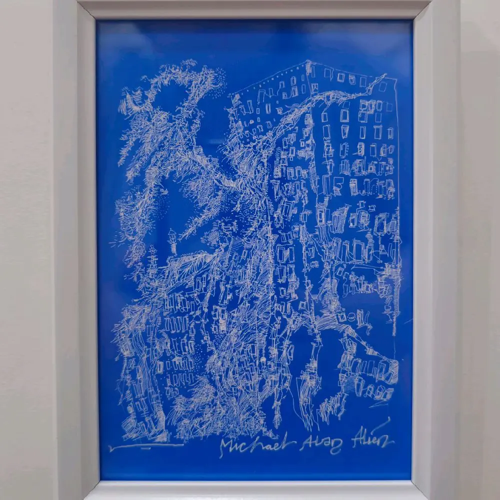 Michael Alan Alien "Greenwich Village" 4"x6" fine art print