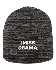 I Miss Obama Embroidered Knit Beanie Cap