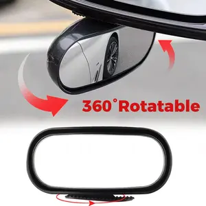 2 Pack 360° Rotatable Blind Spot Mirror - Adjustable Convex Rear View Mirror for Cars, Universal Fit for Safe Parking & Driving