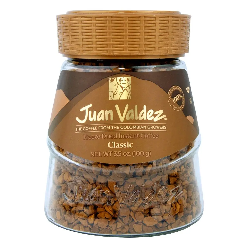 Juan Valdez Cafe Classic Freeze Dried Instant Coffee 3.5 oz 100g Colombian Growers Blend