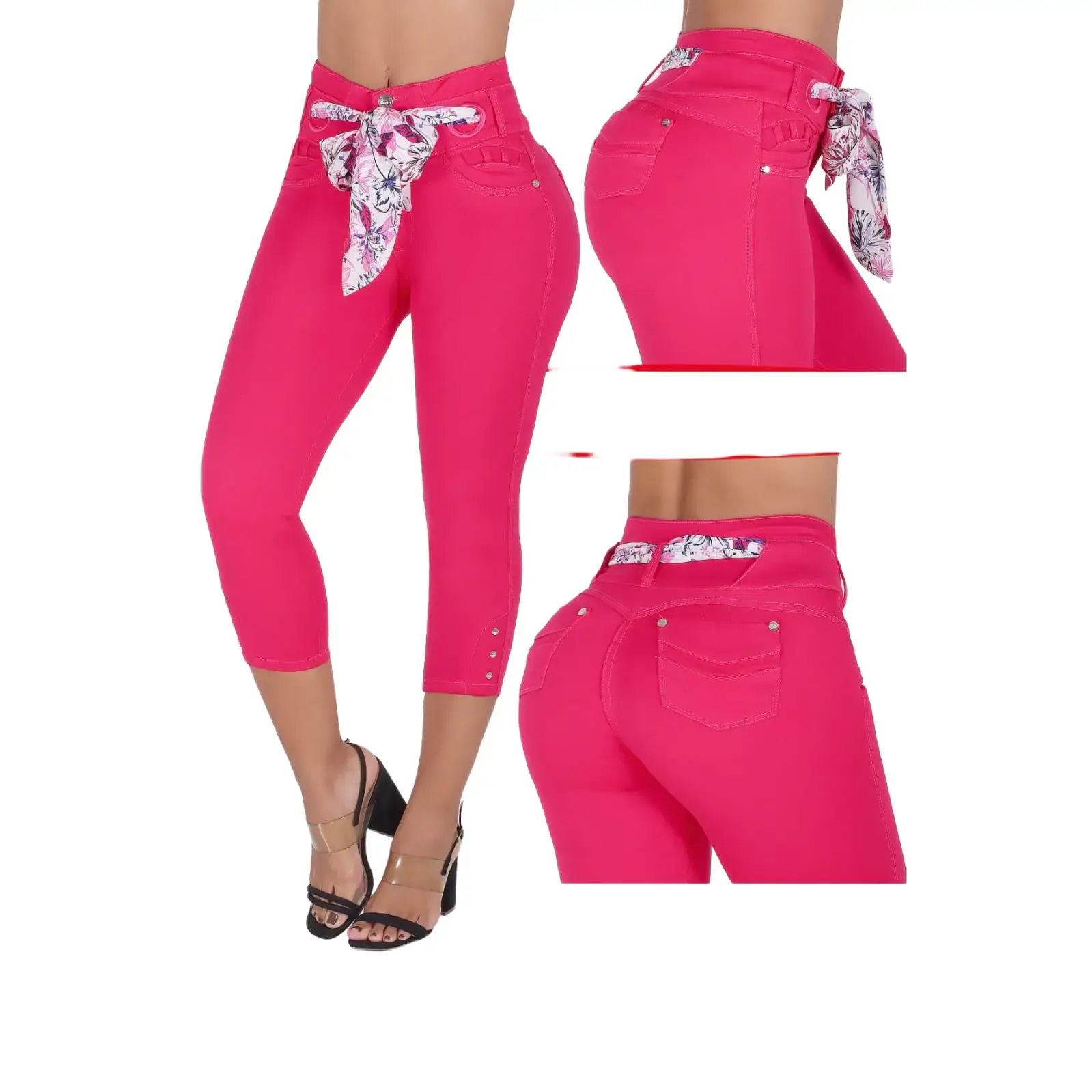6803 Colombian High waits butt lifter Capri Colombianos Cintura Alta Levanta Cola Womenswear Belts