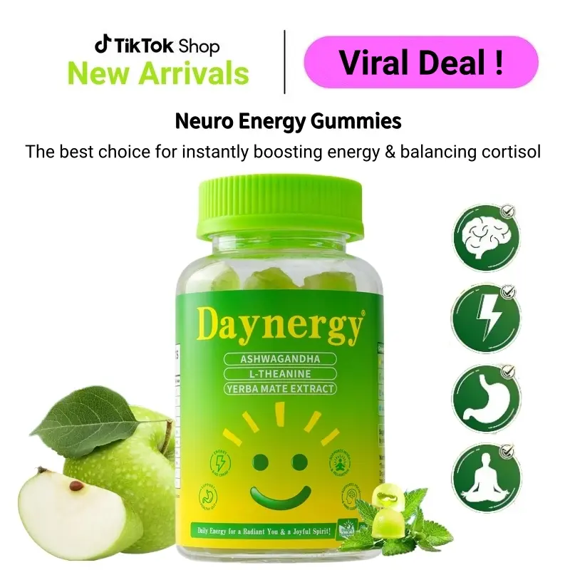Super Boost Energy & Focus Magnesium Complex - Support Cortisol Balance, Mood & Metabolism with Ashwagandha, Vitamin B, Magnesium & L-Theanine Men’s & Feminine Probiotic Gummies – Daily Health Supplement
