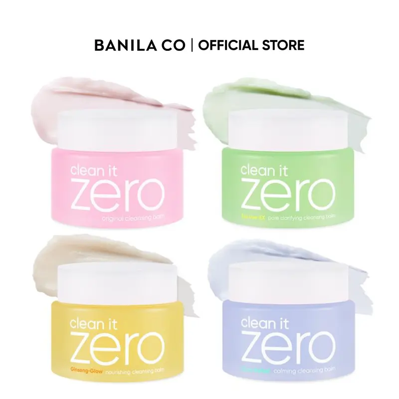 BANILA CO Clean It Zero Cleansing Balm 100ML & 180ML | Original, Pore Clarifying, Calming & Nourishing | Korean Makeup Remover Balm, Melts Waterproof Makeup & Sunscreen