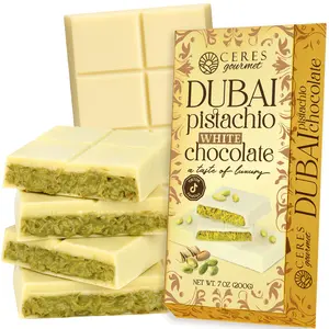 Dubai Chocolate Bar | White Chocolate Kunafa Pistachio Bar 7oz | TikTok