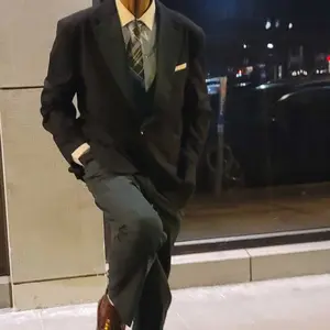 Men's mid-top wingtip Oxford formal shoes - Patent leather finish, Brogue details, fashionable and comfortable, suitable for business and formal events