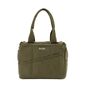 Soolla® Studio Bag, Deep Forest Green, Pottery Tool Bag, Craft Organizer, Knitting Bag, Crochet Yarn Tote