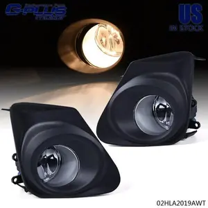 CLEAR LENS BUMPER FOG LIGHT LAMP W/BEZEL+SWITCH FIT FOR 11-13 TOYOTA COROLLA  US