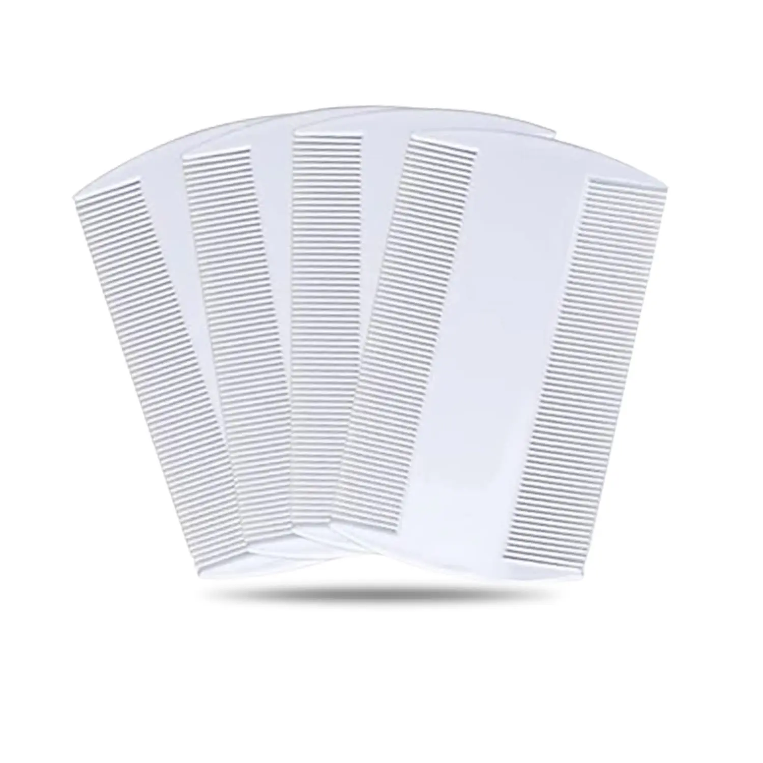 4 Piece Flea Comb Set Double Sided Detection Fine Tooth Headlice Comb For Removing Head Nits Lice Fleas From Kids Adults & Pets (White-Color)
