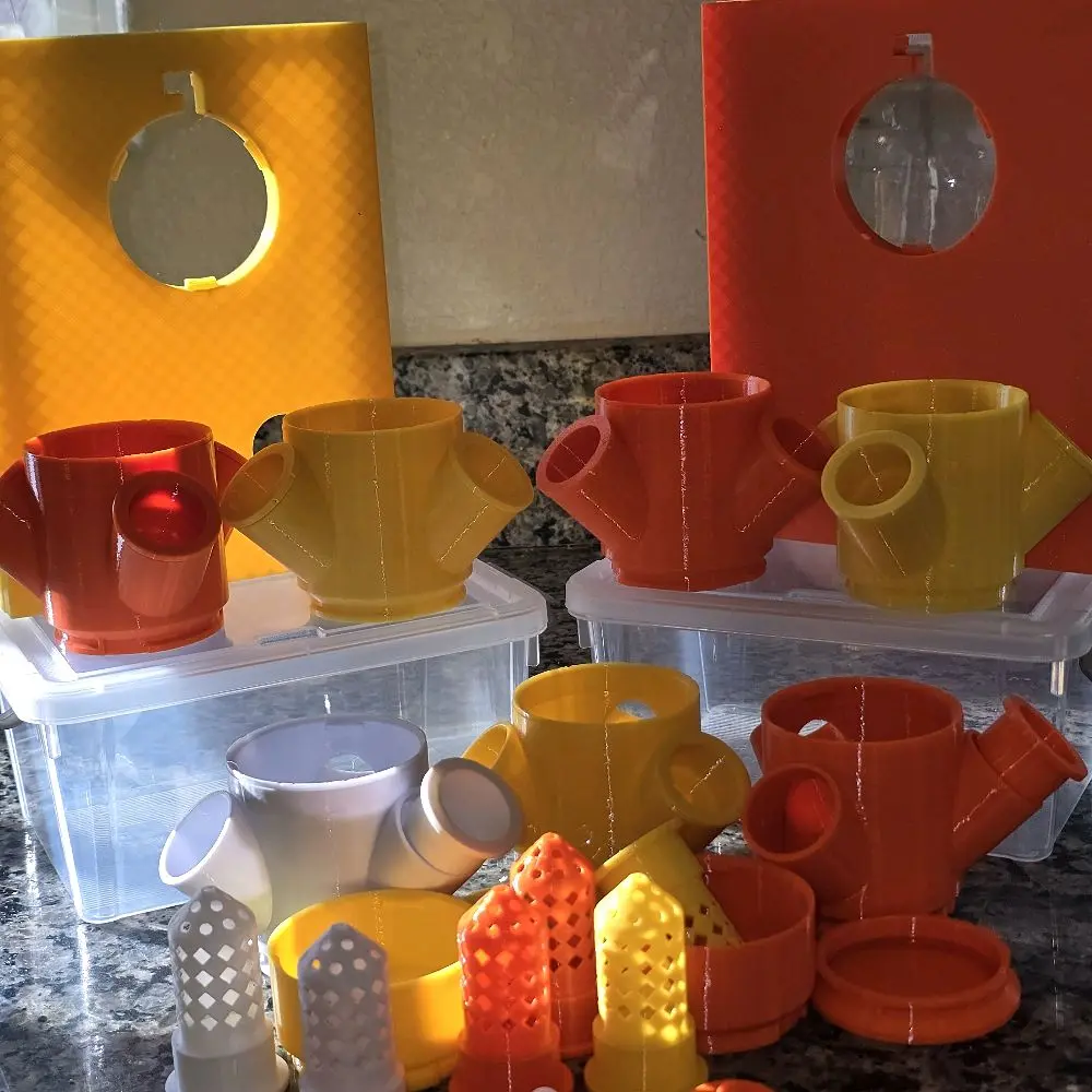 Candy corn Hydroponics tower bundle Stackable Vertical Garden Planters