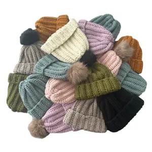 Beaniez Handmade Crochet Beanie with Interchangeable Pom Pom for Winter Warmth and Style - Perfect Gift for Yourself or Your Loved Ones