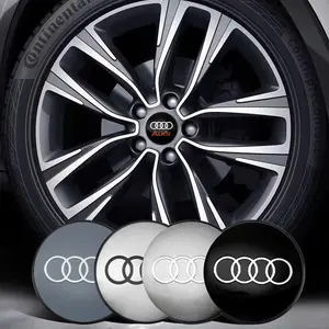 4Pcs 56mm Car Wheel Hub Center Cap Aluminum Sticker For Audi Sline A3 A4 B5 B6 B7 B8 8P B9 8V 8L A6 C7 C6 A1 A5 A7 TT Q3 Q5 Q7 Q8 S3 S4 S5 S6 S7 RS3 RS5 Auto Accessories