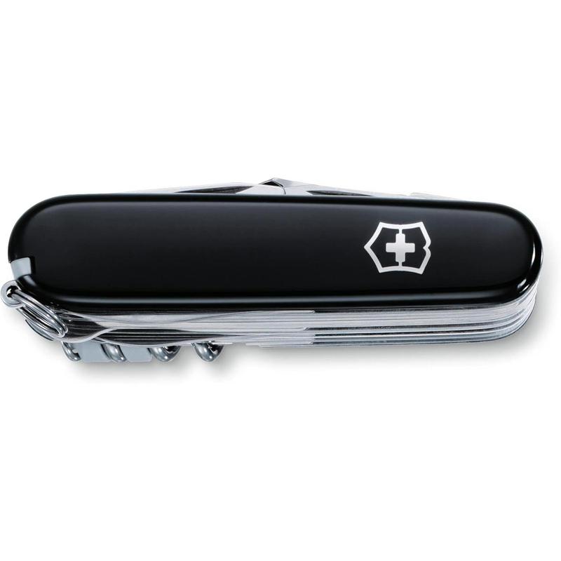 Swisschamp swiss army knife, 33 function swiss made pocket knife with large blade, screwdriver, chisel and combination pliers
